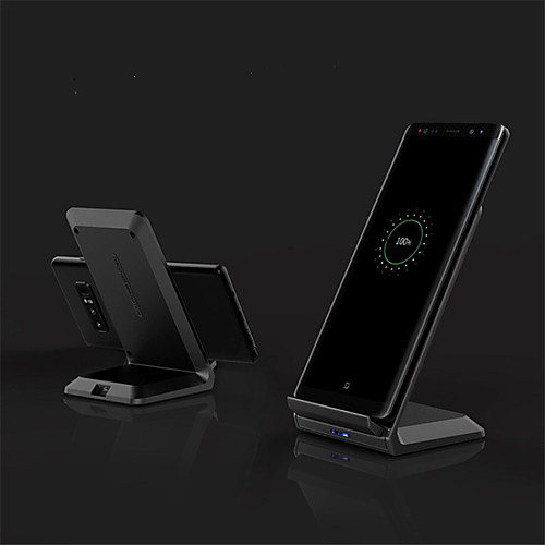 

nillkin вертикальное 10w / 7.5w быстрое беспроводное зарядное устройство для iphone xs iphone xr xsmax iphone 8 samsung s9 plus s8 примечание 9 или встроенный qi приемник смартфон