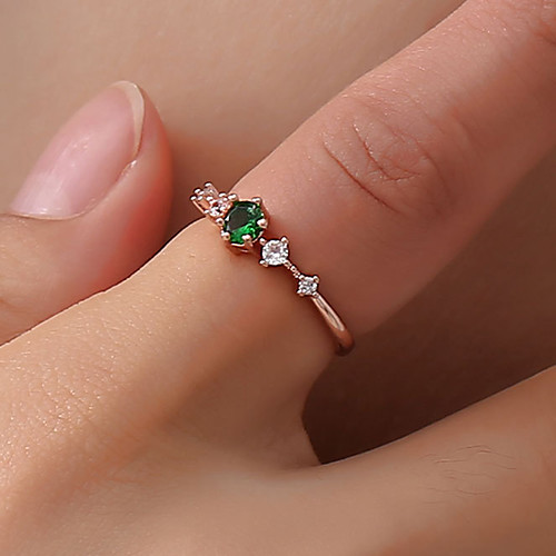 Women's Crystal Classic Stylish Ring Tail Ring Imitation Diamond Flower Ladies Simple Korean Sweet Cute Ring Jewelry White / Green / Pink For Daily Going out Club
Women's Crystal Classic Stylish Ring Tail Ring Imitation Diamond Flower Ladies Simple Korean Sweet Cute Ring Jewelry White / Green / Pink For Daily Going out Club