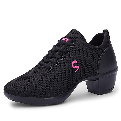 Women's Dance Shoes Mesh Dance Sneakers Sneaker Thick Heel White / Black / Light Red / Practice / EU40
Women's Dance Shoes Mesh Dance Sneakers Sneaker Thick Heel White / Black / Light Red / Practice / EU40