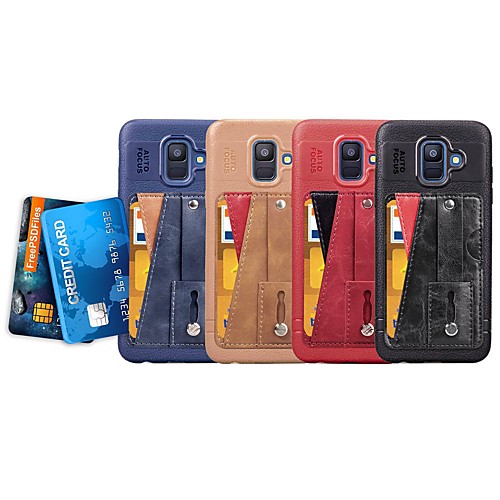 Кейс для Назначение SSamsung Galaxy A8 2018 / A6 (2018) Бумажник для карт / со стендом / Кольца-держатели Кейс на заднюю панель Однотонный Мягкий Кожа PU для A5(2018) / A6 (2018) / A6 (2018)
Кейс для Назначение SSamsung Galaxy A8 2018 / A6 (2018) Бумажник для карт / со стендом / Кольца-держатели Кейс на заднюю панель Однотонный Мягкий Кожа PU для A5(2018) / A6 (2018) / A6 (2018)