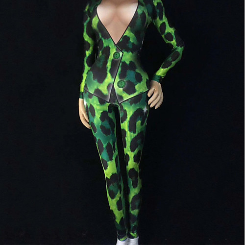 Exotic Dancewear Nightclub Jumpsuits / Club Costume Women's Performance Spandex Pattern / Print / Ruching Long Sleeve Leotard / Onesie
Exotic Dancewear Nightclub Jumpsuits / Club Costume Women's Performance Spandex Pattern / Print / Ruching Long Sleeve Leotard / Onesie