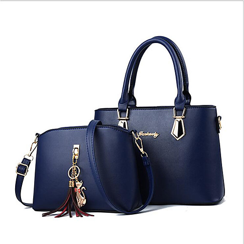 Women's Zipper PU Bag Set Bag Sets 2 Pieces Purse Set Black / Wine / Blushing Pink
Women's Zipper PU Bag Set Bag Sets 2 Pieces Purse Set Black / Wine / Blushing Pink