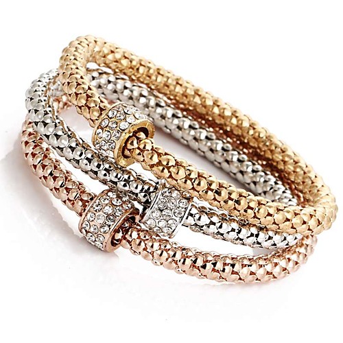 3pcs Women's Layered Pendant Bracelet Bracelet Set Rhinestone Ladies Sweet Italian Bracelet Jewelry Rose Gold For Ceremony Evening Party
3pcs Women's Layered Pendant Bracelet Bracelet Set Rhinestone Ladies Sweet Italian Bracelet Jewelry Rose Gold For Ceremony Evening Party