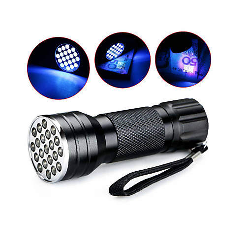 D12UV-1-0-2 LED Flashlights / Torch Black Light Flashlights / Torch Handheld Flashlights / Torch Waterproof LED 5mm Lamp 21 Emitters 1 Mode Waterproof Ultraviolet Light Camping / Hiking / Caving
D12UV-1-0-2 LED Flashlights / Torch Black Light Flashlights / Torch Handheld Flashlights / Torch Waterproof LED 5mm Lamp 21 Emitters 1 Mode Waterproof Ultraviolet Light Camping / Hiking / Caving
