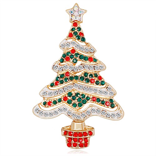 Women's Brooches 3D Christmas Tree Ladies Unique Design Classic Rhinestone Brooch Jewelry Rainbow For Christmas New Year
Women's Brooches 3D Christmas Tree Ladies Unique Design Classic Rhinestone Brooch Jewelry Rainbow For Christmas New Year