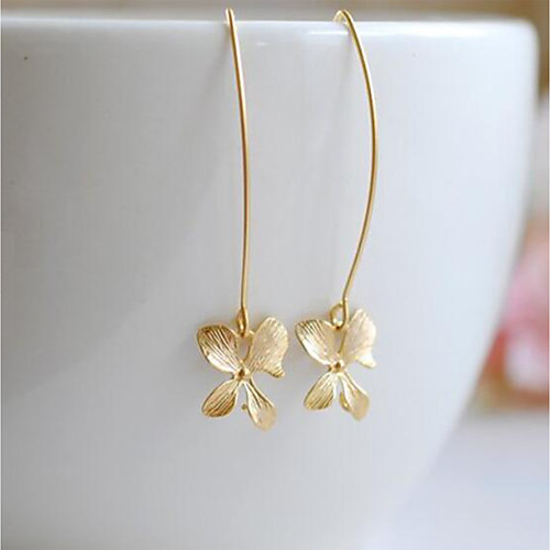 Women's Vintage Style Drop Earrings Earrings Flower Ladies Vintage Elegant Jewelry Gold For Daily Going out 1 Pair
Women's Vintage Style Drop Earrings Earrings Flower Ladies Vintage Elegant Jewelry Gold For Daily Going out 1 Pair