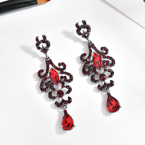 Women's AAA Cubic Zirconia Drop Earrings Hollow Out Drop Ladies Luxury Vintage Elegant Rhinestone Austria Crystal Earrings Jewelry Coffee / Red / Green For Wedding Ceremony Masquerade Engagement
Women's AAA Cubic Zirconia Drop Earrings Hollow Out Drop Ladies Luxury Vintage Elegant Rhinestone Austria Crystal Earrings Jewelry Coffee / Red / Green For Wedding Ceremony Masquerade Engagement