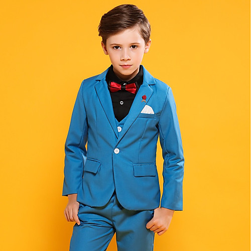 Dark Navy / Sky Blue Cotton / POLY / Vicose Ring Bearer Suit - 3 Pieces Includes Jacket / Vest / Pants
Dark Navy / Sky Blue Cotton / POLY / Vicose Ring Bearer Suit - 3 Pieces Includes Jacket / Vest / Pants