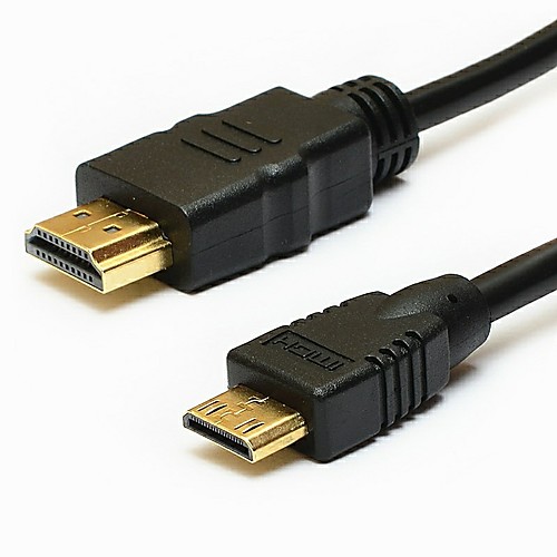 

YONGWEI Mini HDMI Кабель-переходник, Mini HDMI к HDMI 1.4 Кабель-переходник Male - Male 1080P Позолоченная медь 1.8M (6 футов) 5.0 Гб / сек.