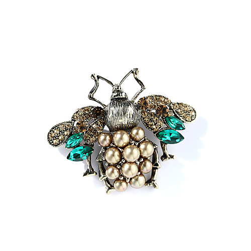 Women's Crystal Brooches Vintage Style Bee Ladies European Rhinestone Gold Pearl Brooch Jewelry Bronze For Street
Women's Crystal Brooches Vintage Style Bee Ladies European Rhinestone Gold Pearl Brooch Jewelry Bronze For Street