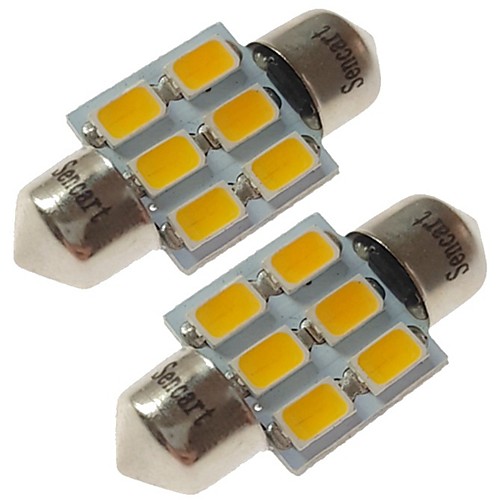 SENCART 2pcs 31mm Автомобиль Лампы 3 W SMD 5730 180 lm 6 Светодиодная лампа Внутреннее освещение / Внешние осветительные приборы Назначение
SENCART 2pcs 31mm Автомобиль Лампы 3 W SMD 5730 180 lm 6 Светодиодная лампа Внутреннее освещение / Внешние осветительные приборы Назначение