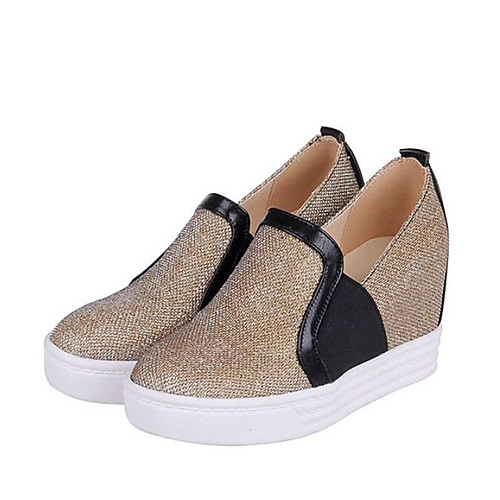 Women's PU(Polyurethane) Spring Loafers & Slip-Ons Wedge Heel Gold / Black / Silver
Women's PU(Polyurethane) Spring Loafers & Slip-Ons Wedge Heel Gold / Black / Silver