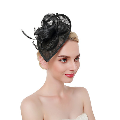 Tulle / Feathers Fascinators / Headdress / Headpiece with Feather 1 Piece Party / Evening / Business / Ceremony / Wedding Headpiece
Tulle / Feathers Fascinators / Headdress / Headpiece with Feather 1 Piece Party / Evening / Business / Ceremony / Wedding Headpiece