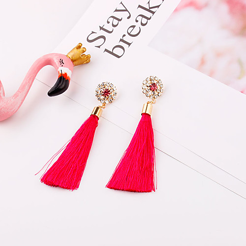 Women's Stud Earrings Drop Earrings Braided Dangling Casual / Sporty Earrings Jewelry Red / Blue / Pink For Daily Festival 1 Pair
Women's Stud Earrings Drop Earrings Braided Dangling Casual / Sporty Earrings Jewelry Red / Blue / Pink For Daily Festival 1 Pair