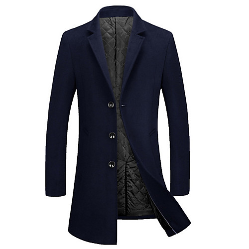 Муж. Повседневные Уличный стиль Большие размеры Длинная Тренч, Однотонный Отложной Длинный рукав Полиэстер Белый / Черный / Светло-серый XXXL / 4XL / XXXXXL 
Муж. Повседневные Уличный стиль Большие размеры Длинная Тренч, Однотонный Отложной Длинный рукав Полиэстер Белый / Черный / Светло-серый XXXL / 4XL / XXXXXL