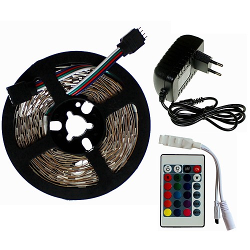 SENCART 5m Light Sets 300/150 LEDs SMD5050 1 24Keys Remote Controller / 1 x 2A power adapter RGB Cuttable / Decorative / Linkable 100-240 V 1 set
SENCART 5m Light Sets 300/150 LEDs SMD5050 1 24Keys Remote Controller / 1 x 2A power adapter RGB Cuttable / Decorative / Linkable 100-240 V 1 set