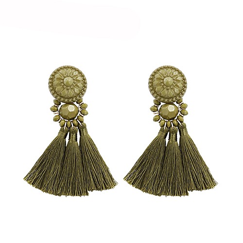 Women's Tassel Drop Earrings Earrings Jewelry Green / Dark Pink / Dark Brown For Gift Evening Party 1 Pair
Women's Tassel Drop Earrings Earrings Jewelry Green / Dark Pink / Dark Brown For Gift Evening Party 1 Pair