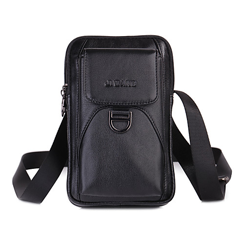 Men's Zipper Nappa Leather Mobile Phone Bag Solid Color Black / Brown / Fall & Winter
Men's Zipper Nappa Leather Mobile Phone Bag Solid Color Black / Brown / Fall & Winter