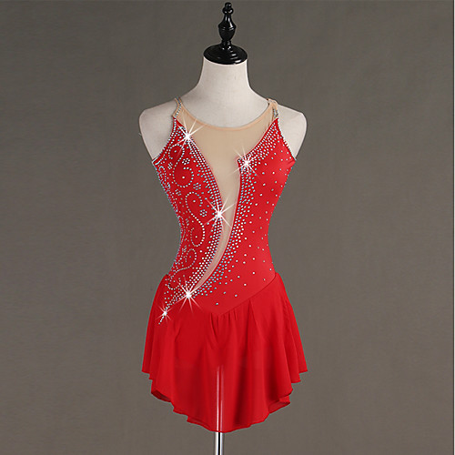 Dance Costumes Rhinestone Bodysuit / Ice Skating Women's / Girls' Training Chinlon / Tulle Crystals / Rhinestones Sleeveless High Dress
Dance Costumes Rhinestone Bodysuit / Ice Skating Women's / Girls' Training Chinlon / Tulle Crystals / Rhinestones Sleeveless High Dress