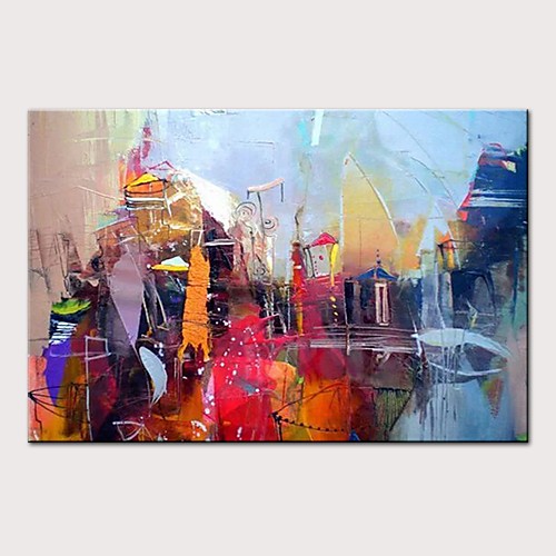 Hang-роспись маслом Ручная роспись - Абстракция Пейзаж Modern Без внутренней части рамки / Рулонный холст 
Hang-роспись маслом Ручная роспись - Абстракция Пейзаж Modern Без внутренней части рамки / Рулонный холст