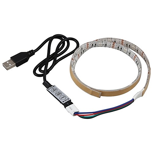 1m Наборы ламп 30 светодиоды SMD5050 1 x диммерный переключатель RGB Водонепроницаемый / Можно резать / Подсветка для авто 5 V 1 комплект
1m Наборы ламп 30 светодиоды SMD5050 1 x диммерный переключатель RGB Водонепроницаемый / Можно резать / Подсветка для авто 5 V 1 комплект
