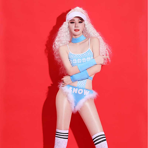 Exotic Dancewear Club Costume Women's Performance Spandex Feathers / Fur Sleeveless Leotard / Onesie / Sleeves / Belt
Exotic Dancewear Club Costume Women's Performance Spandex Feathers / Fur Sleeveless Leotard / Onesie / Sleeves / Belt