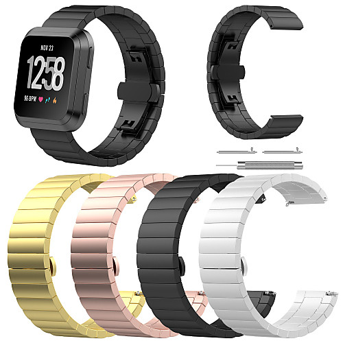 Watch Band for Fitbit Versa Fitbit Sport Band / Butterfly Buckle Stainless Steel Wrist Strap
Watch Band for Fitbit Versa Fitbit Sport Band / Butterfly Buckle Stainless Steel Wrist Strap