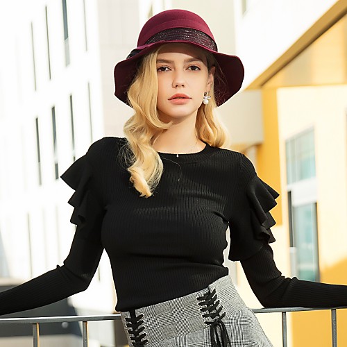 100% Wool Kentucky Derby Hat / Hats with Splicing 1pc Casual / Daily Wear Headpiece
100% Wool Kentucky Derby Hat / Hats with Splicing 1pc Casual / Daily Wear Headpiece