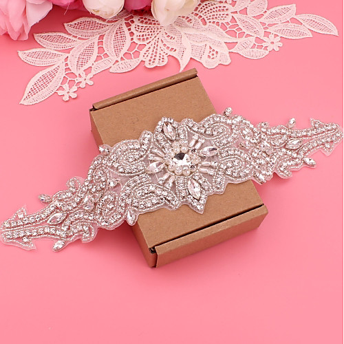 Silver-Plated Wedding / Party / Evening Sash With Imitation Pearl / Appliques / Crystals / Rhinestones Women's Sashes
Silver-Plated Wedding / Party / Evening Sash With Imitation Pearl / Appliques / Crystals / Rhinestones Women's Sashes