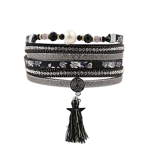 Жен. Многослойный Кожаные браслеты - Винтаж Браслеты Бижутерия Черный Назначение Подарок Повседневные
Жен. Многослойный Кожаные браслеты - Винтаж Браслеты Бижутерия Черный Назначение Подарок Повседневные