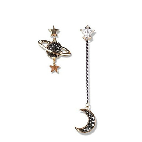 Women's Mismatch Earrings Mismatched Moon Star Hyperbole Sweet Earrings Jewelry Rainbow For Date Street 1 Pair
Women's Mismatch Earrings Mismatched Moon Star Hyperbole Sweet Earrings Jewelry Rainbow For Date Street 1 Pair