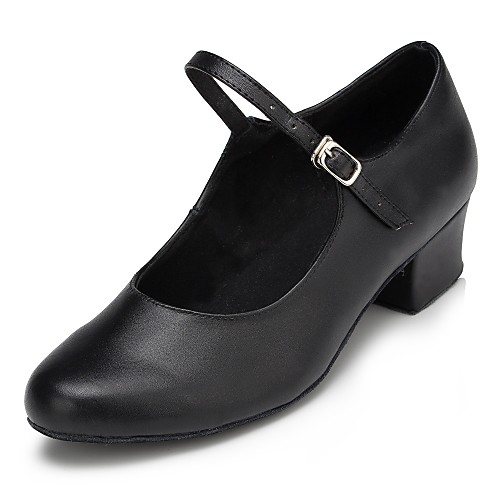 Women's Dance Shoes Leather Modern Shoes Splicing Heel Thick Heel Customizable Black / Performance
Women's Dance Shoes Leather Modern Shoes Splicing Heel Thick Heel Customizable Black / Performance