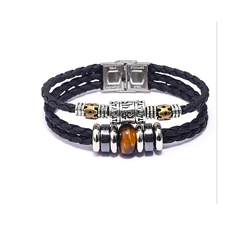 Men's Bracelet Bangles Vintage Style Stylish Leather Bracelet Jewelry Yellow / Green / Blue For Daily
Men's Bracelet Bangles Vintage Style Stylish Leather Bracelet Jewelry Yellow / Green / Blue For Daily