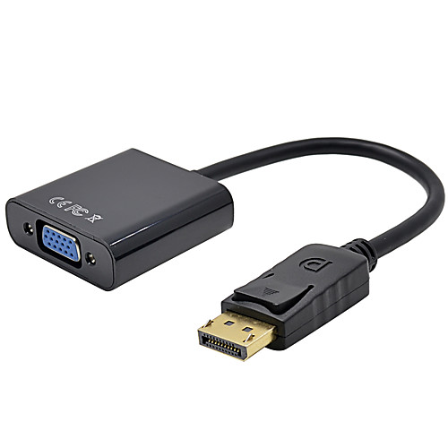 DisplayPort Кабель-переходник, DisplayPort к VGA Кабель-переходник Male - Female 1080P 0.15m (0.5Ft)
DisplayPort Кабель-переходник, DisplayPort к VGA Кабель-переходник Male - Female 1080P 0.15m (0.5Ft)