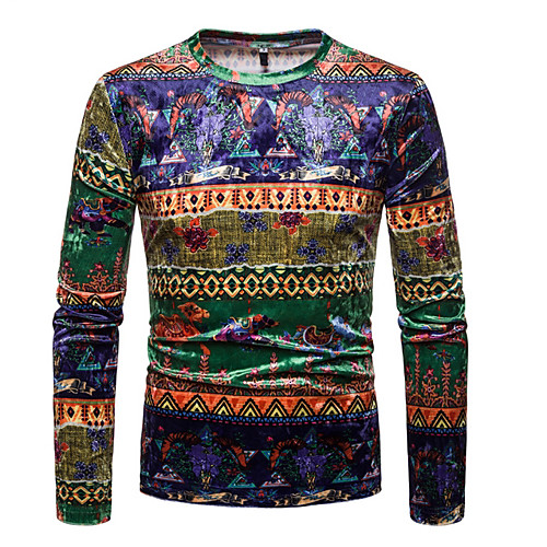 Men's Daily T-shirt - Geometric / Color Block Round Neck Rainbow L / Long Sleeve
Men's Daily T-shirt - Geometric / Color Block Round Neck Rainbow L / Long Sleeve