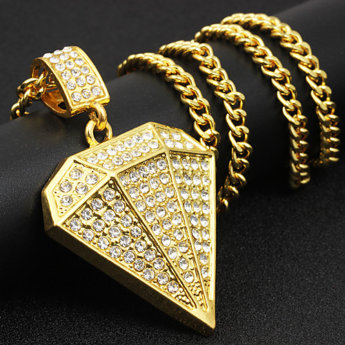 Men's Cubic Zirconia Pendant Necklace Geometrical Rock Fashion Hip-Hop Hip Hop Chrome Imitation Diamond Gold Silver 71 cm Necklace Jewelry 1pc For Street Club
Men's Cubic Zirconia Pendant Necklace Geometrical Rock Fashion Hip-Hop Hip Hop Chrome Imitation Diamond Gold Silver 71 cm Necklace Jewelry 1pc For Street Club
