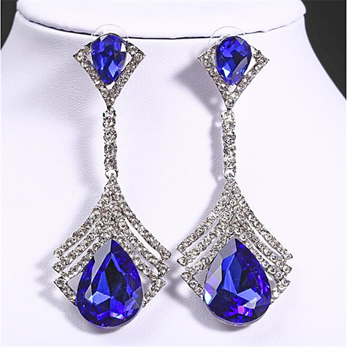 Women's Clear Cubic Zirconia Earrings Cut Out Stylish Earrings Jewelry Red / Blue / Champagne For Wedding Party 1 Pair
Women's Clear Cubic Zirconia Earrings Cut Out Stylish Earrings Jewelry Red / Blue / Champagne For Wedding Party 1 Pair