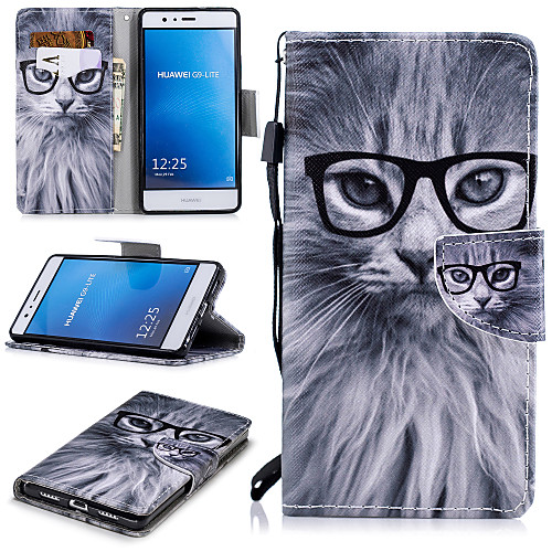 Case For Huawei P9 Lite Wallet / Card Holder / Shockproof Full Body Cases Cat Hard PU Leather for Huawei P9 Lite
Case For Huawei P9 Lite Wallet / Card Holder / Shockproof Full Body Cases Cat Hard PU Leather for Huawei P9 Lite