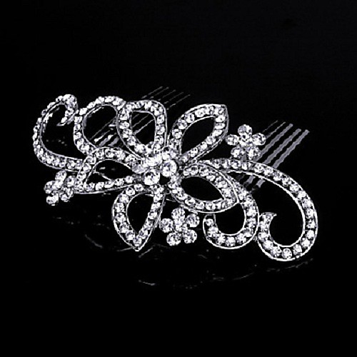 Alloy Hair Combs with Crystal / Rhinestone / Flower 1 Piece Wedding / Special Occasion Headpiece
Alloy Hair Combs with Crystal / Rhinestone / Flower 1 Piece Wedding / Special Occasion Headpiece