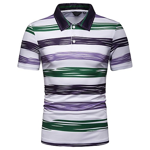 Men's Daily EU / US Size Slim Polo - Striped Shirt Collar Green L / Short Sleeve
Men's Daily EU / US Size Slim Polo - Striped Shirt Collar Green L / Short Sleeve