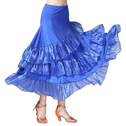 Ballroom Dance Bottoms Women's Training / Performance Polyester Ruching / Split Joint High Skirts
Ballroom Dance Bottoms Women's Training / Performance Polyester Ruching / Split Joint High Skirts