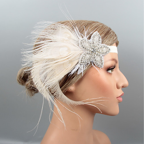 Feathers Headbands / Headdress / Headpiece with Rhinestone / Crystal / Feather 1 pc Wedding / Party / Evening Headpiece
Feathers Headbands / Headdress / Headpiece with Rhinestone / Crystal / Feather 1 pc Wedding / Party / Evening Headpiece