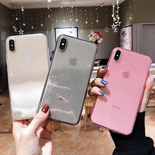 Case For Apple iPhone XS / iPhone XR / iPhone XS Max Transparent / Glitter Shine Back Cover Solid Colored Soft TPU
Case For Apple iPhone XS / iPhone XR / iPhone XS Max Transparent / Glitter Shine Back Cover Solid Colored Soft TPU