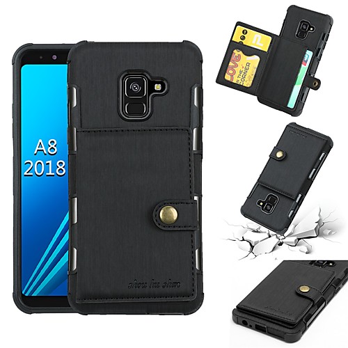Case For Samsung Galaxy A5(2018) / A6 (2018) / A5(2017) Card Holder / Shockproof Back Cover Solid Colored Soft PU Leather
Case For Samsung Galaxy A5(2018) / A6 (2018) / A5(2017) Card Holder / Shockproof Back Cover Solid Colored Soft PU Leather