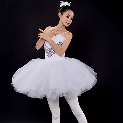 Ballet Dresses Women's Training / Performance Polyester / Mesh Feathers / Fur / Crystals / Rhinestones / Paillette Sleeveless Dress
Ballet Dresses Women's Training / Performance Polyester / Mesh Feathers / Fur / Crystals / Rhinestones / Paillette Sleeveless Dress