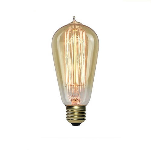 

1шт 40 W E26 / E27 ST64 1800-2200 k Лампа накаливания Vintage Эдисон лампочка 220-240 V