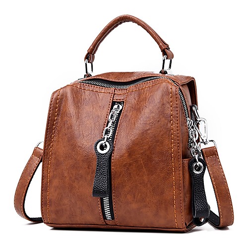 Women's Zipper PU Tote Solid Color Black / Brown / Light Purple / Fall & Winter
Women's Zipper PU Tote Solid Color Black / Brown / Light Purple / Fall & Winter