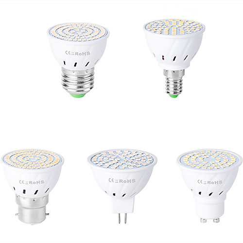 

5 W Точечное LED освещение 500 lm E14 GU10 MR16 48 Светодиодные бусины SMD 2835 Декоративная Тёплый белый Холодный белый 220-240 V, 1шт