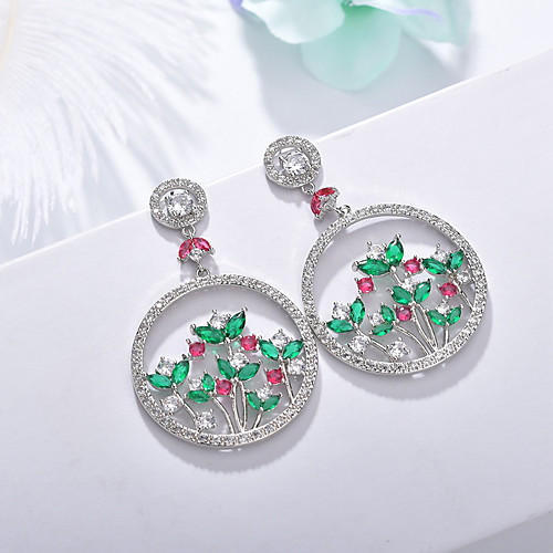 Women's AAA Cubic Zirconia Drop Earrings Hollow Out Stylish Unique Design Earrings Jewelry Silver For Wedding Engagement Gift New Year 1 Pair
Women's AAA Cubic Zirconia Drop Earrings Hollow Out Stylish Unique Design Earrings Jewelry Silver For Wedding Engagement Gift New Year 1 Pair