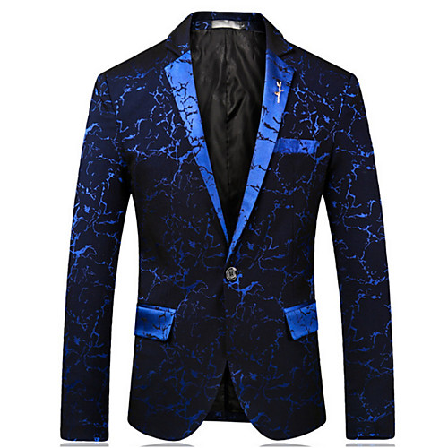 Men's Daily Basic Fall Regular Blazer, Solid Colored Notch Lapel Long Sleeve Cotton / Polyester Patchwork Blue / Black / Red XL / XXL / XXXL
Men's Daily Basic Fall Regular Blazer, Solid Colored Notch Lapel Long Sleeve Cotton / Polyester Patchwork Blue / Black / Red XL / XXL / XXXL